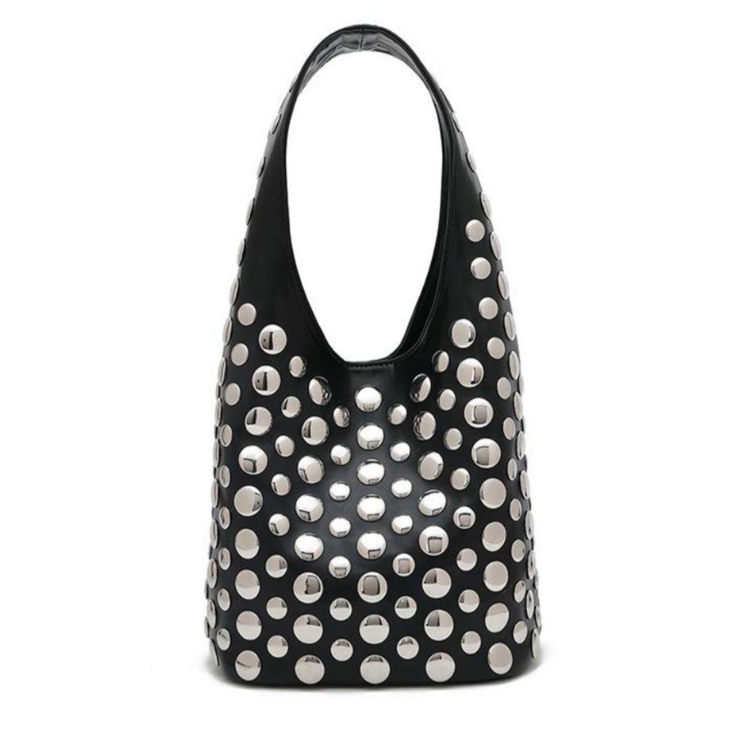 Black Stefani Studded Bag