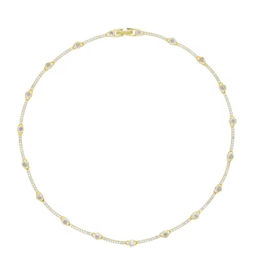 Diamond Station Necklace