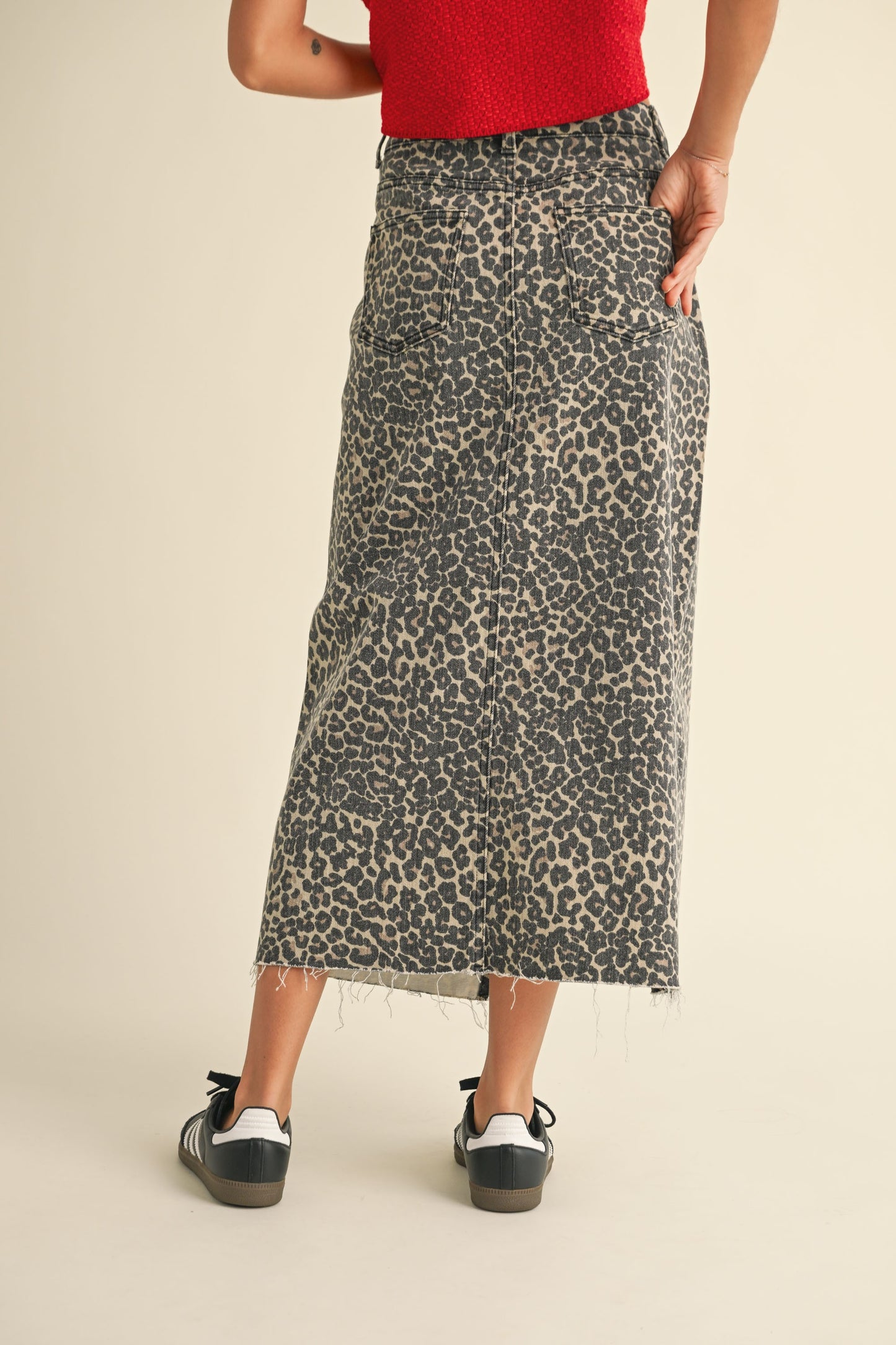 Long Leopard Skirt