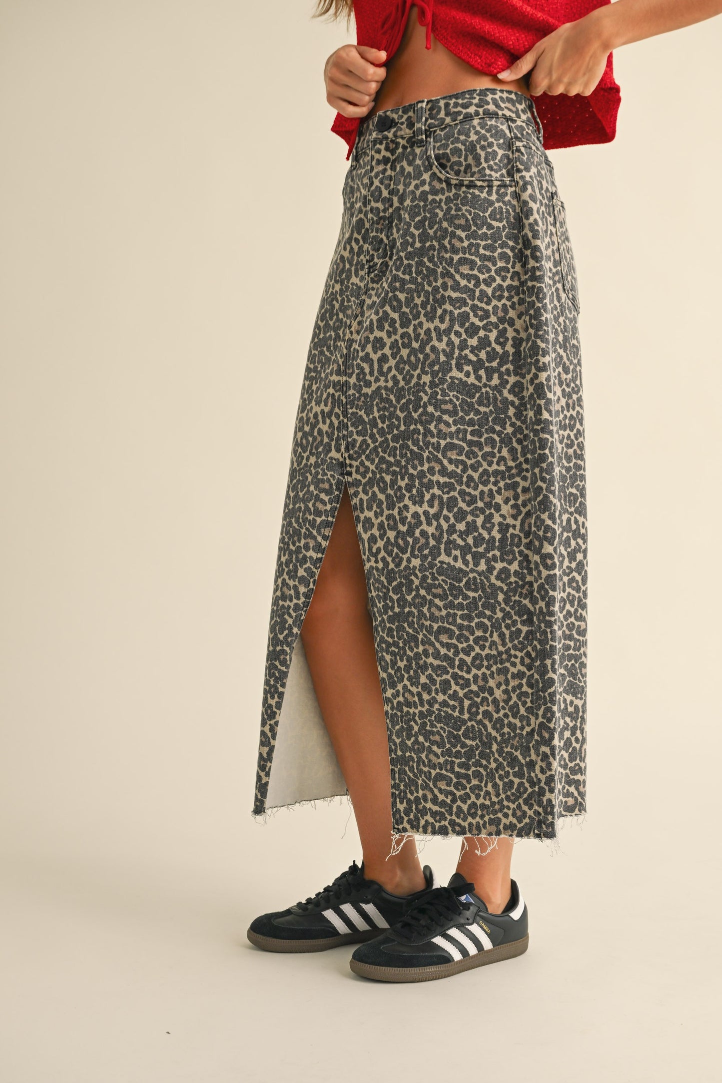 Long Leopard Skirt