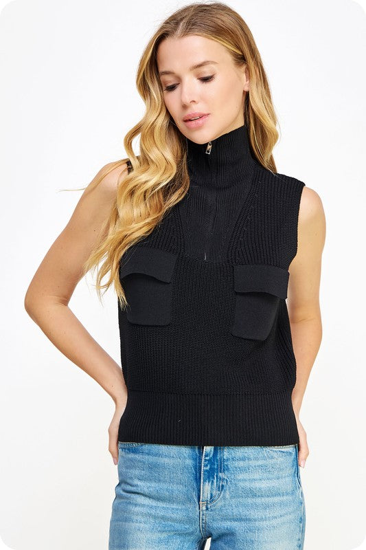 Black Knit Short Set