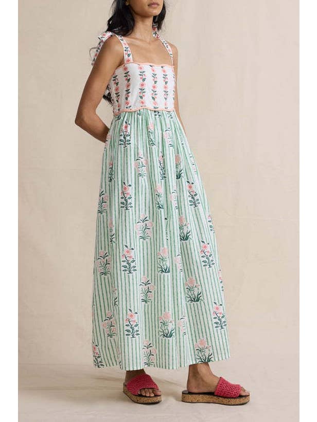 Floral Tie Swing Dress