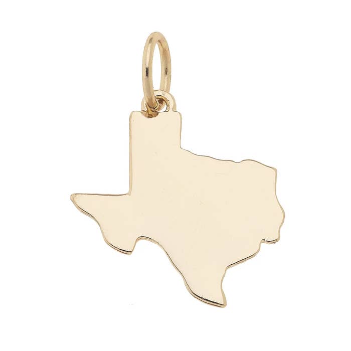 Texas Shaped State Charm