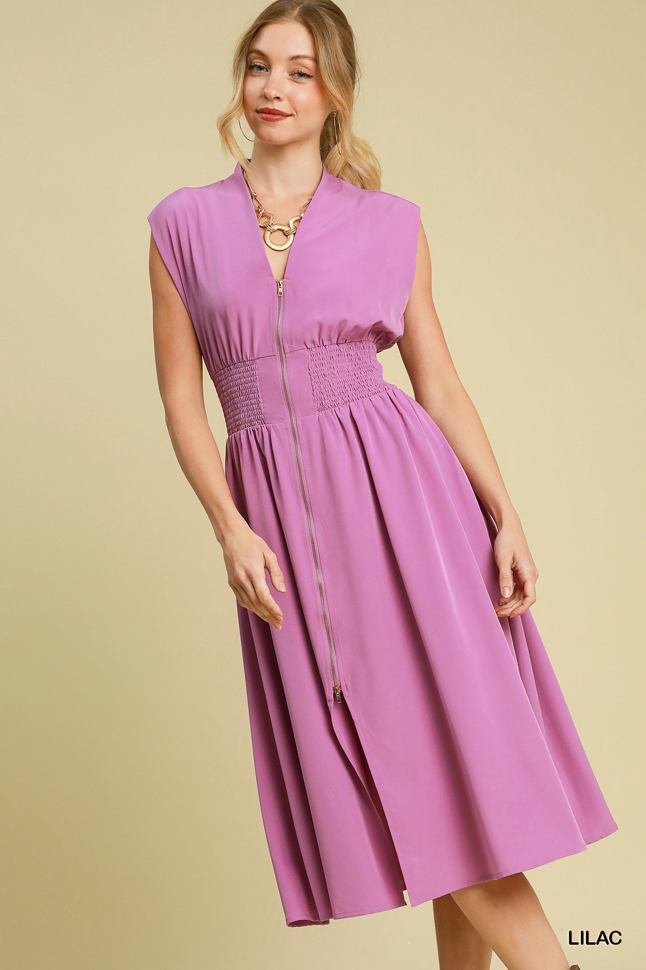 Lavender Zipper Dress