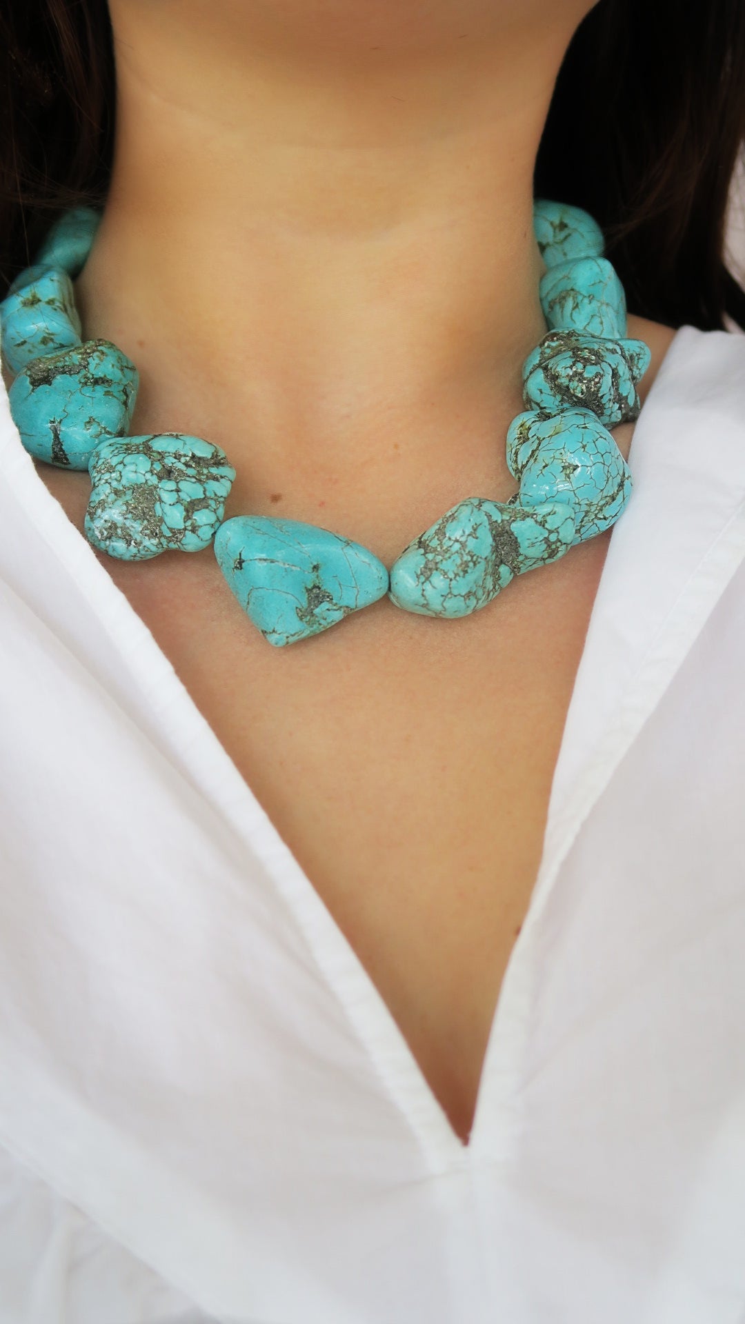 Turquoise Stone Collar