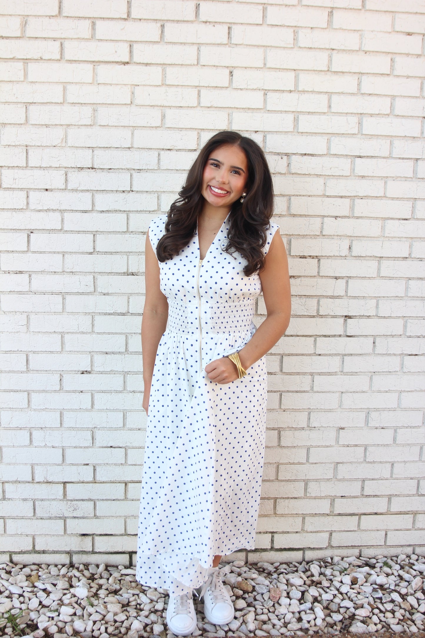 Polka Dot Midi Dress