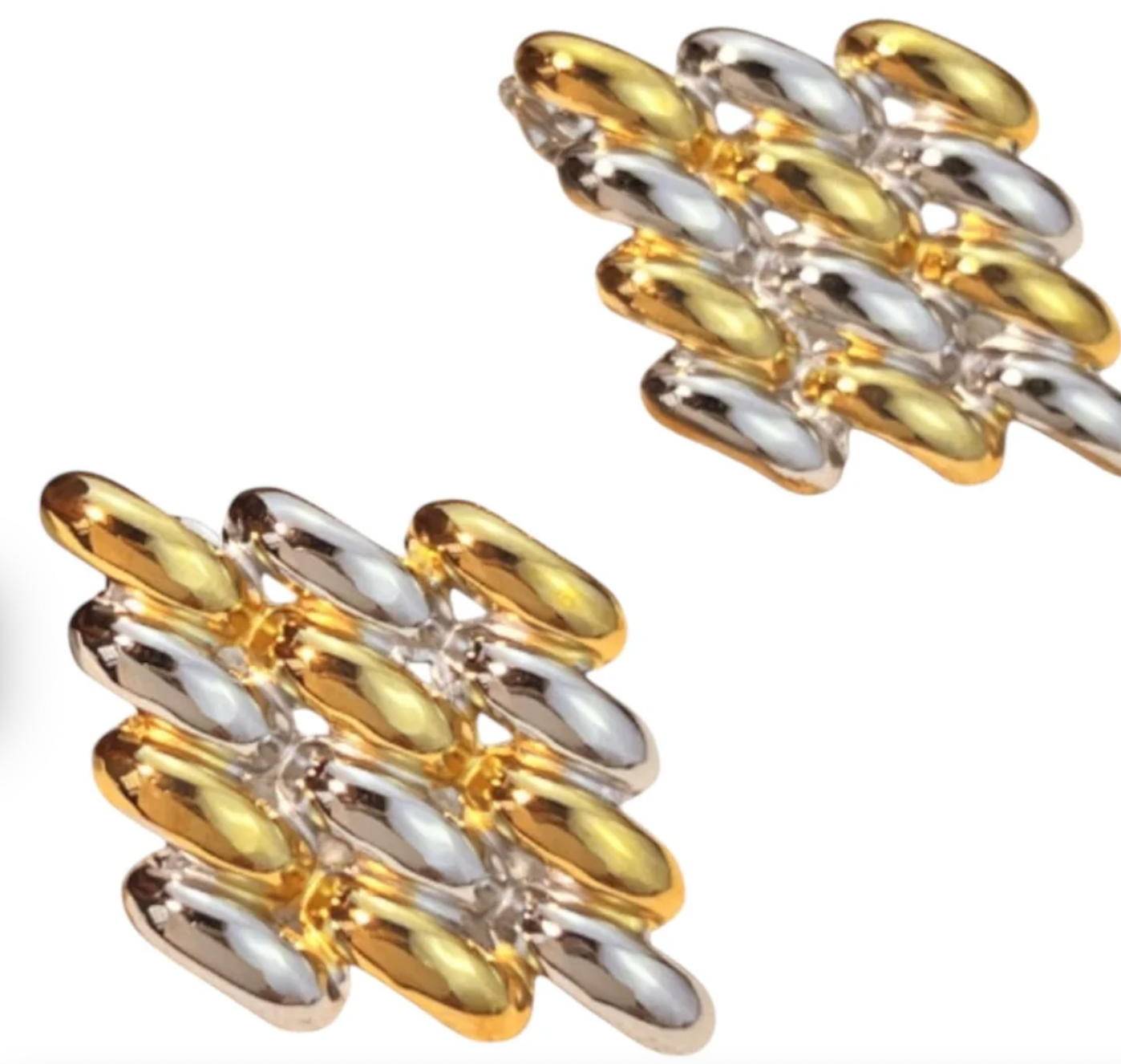Lacey Gold & Silver Earrings