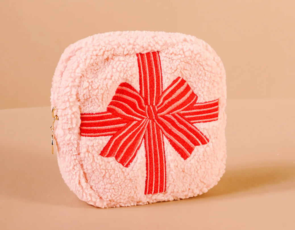 Pink Square Holiday Pouch