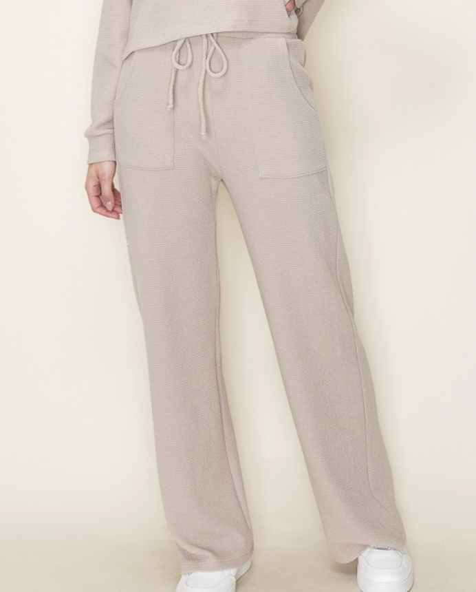 Wine Knit Lounge Set