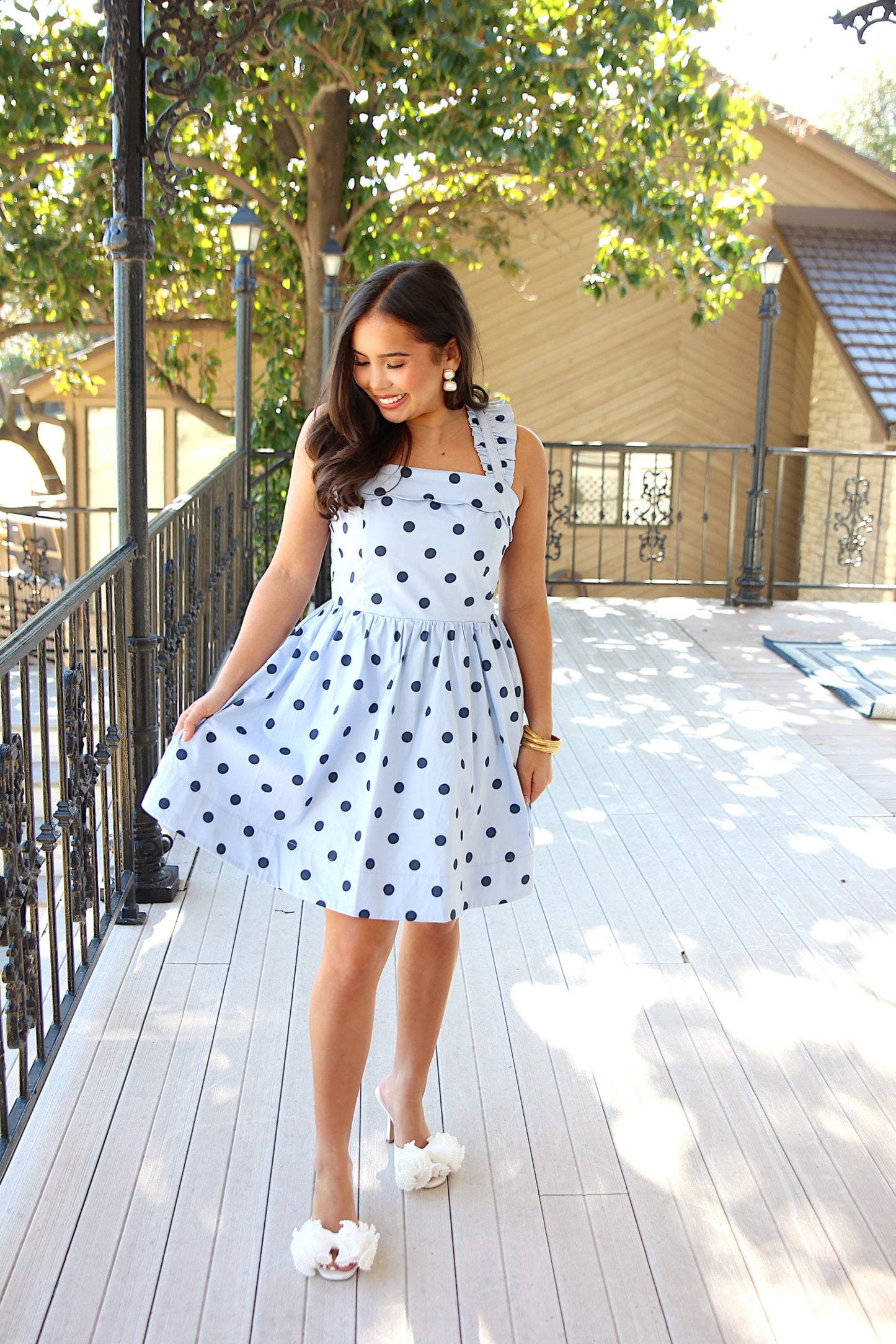Blue Polka Dot Dress
