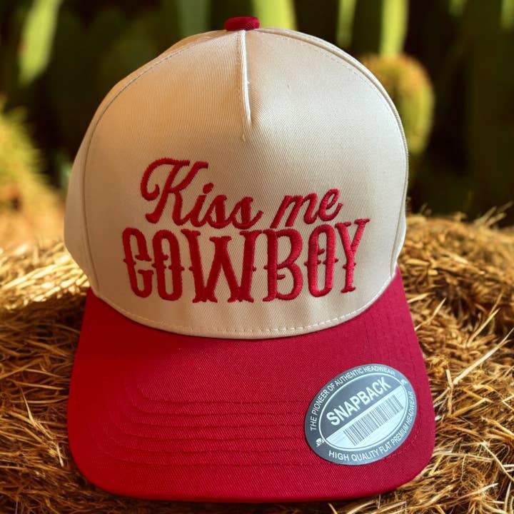 Kiss Me Cowboy Trucker Hat