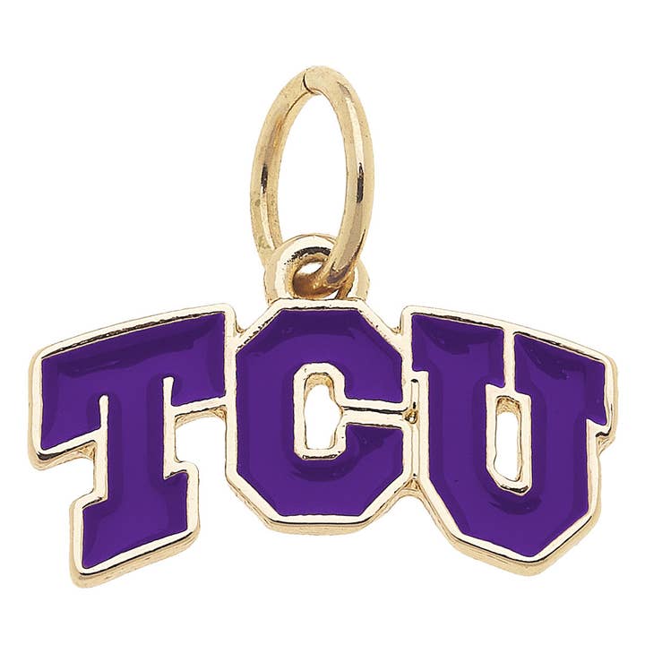 Tcu Enamel Logo Charm