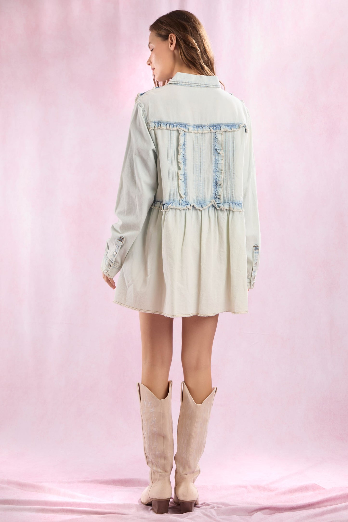 Ice Denim Shirt Dress