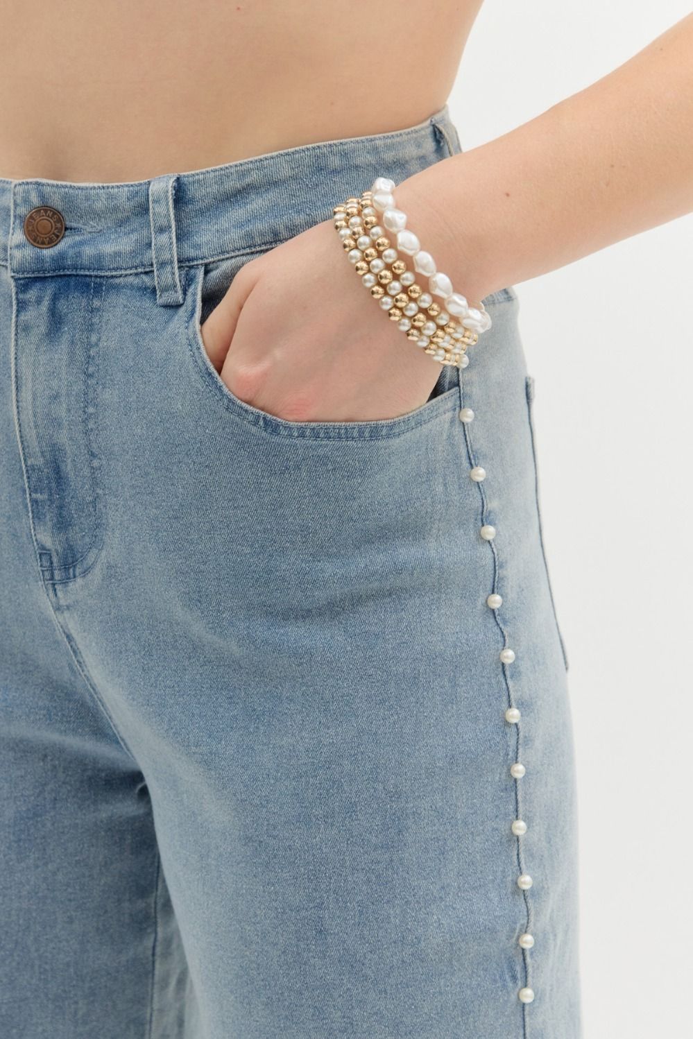 Denim Pearl Jeans