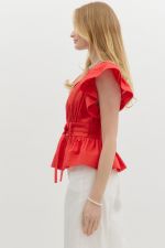 Flutter Sleeve Top