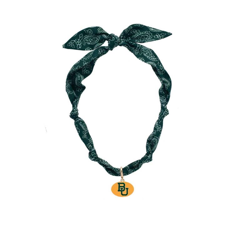 Baylor Bears Logo Bandana Scarf Necklace