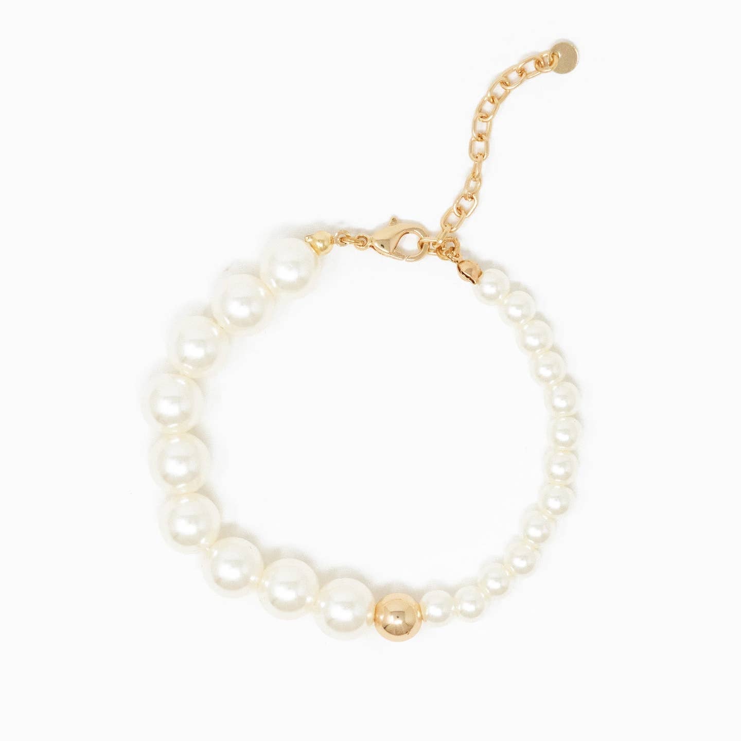 Unique Half and Half Pearl Bracelet
