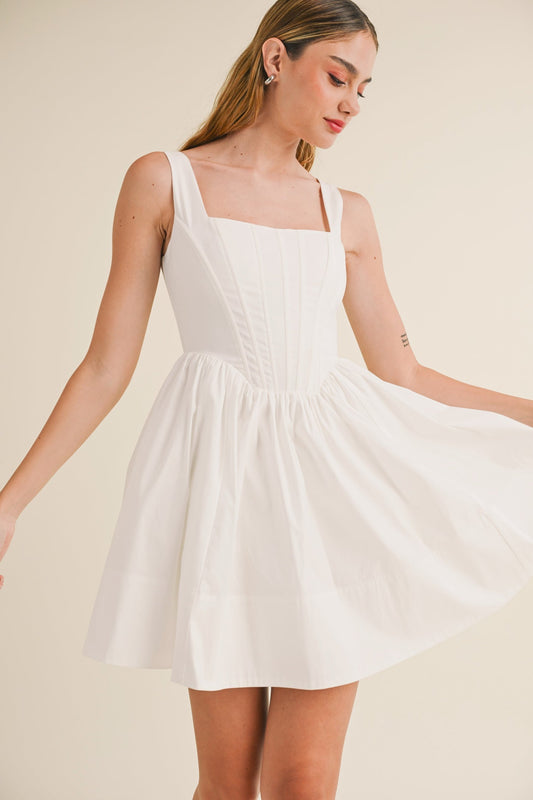 White Corset Dress