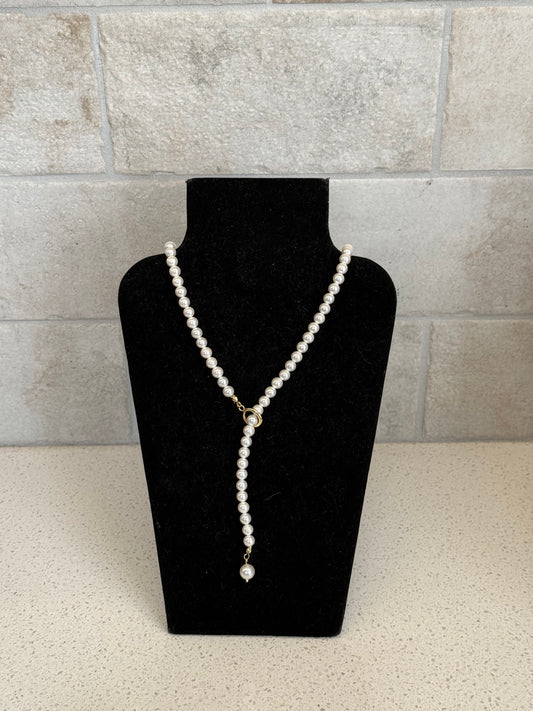 Lariat Pearl Necklace