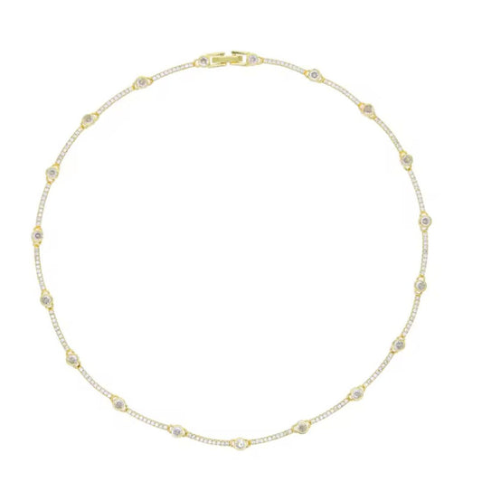 Diamond Station Necklace