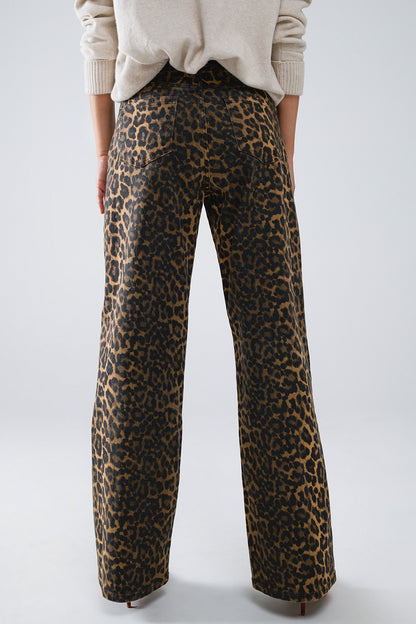 Leopard Print Jeans