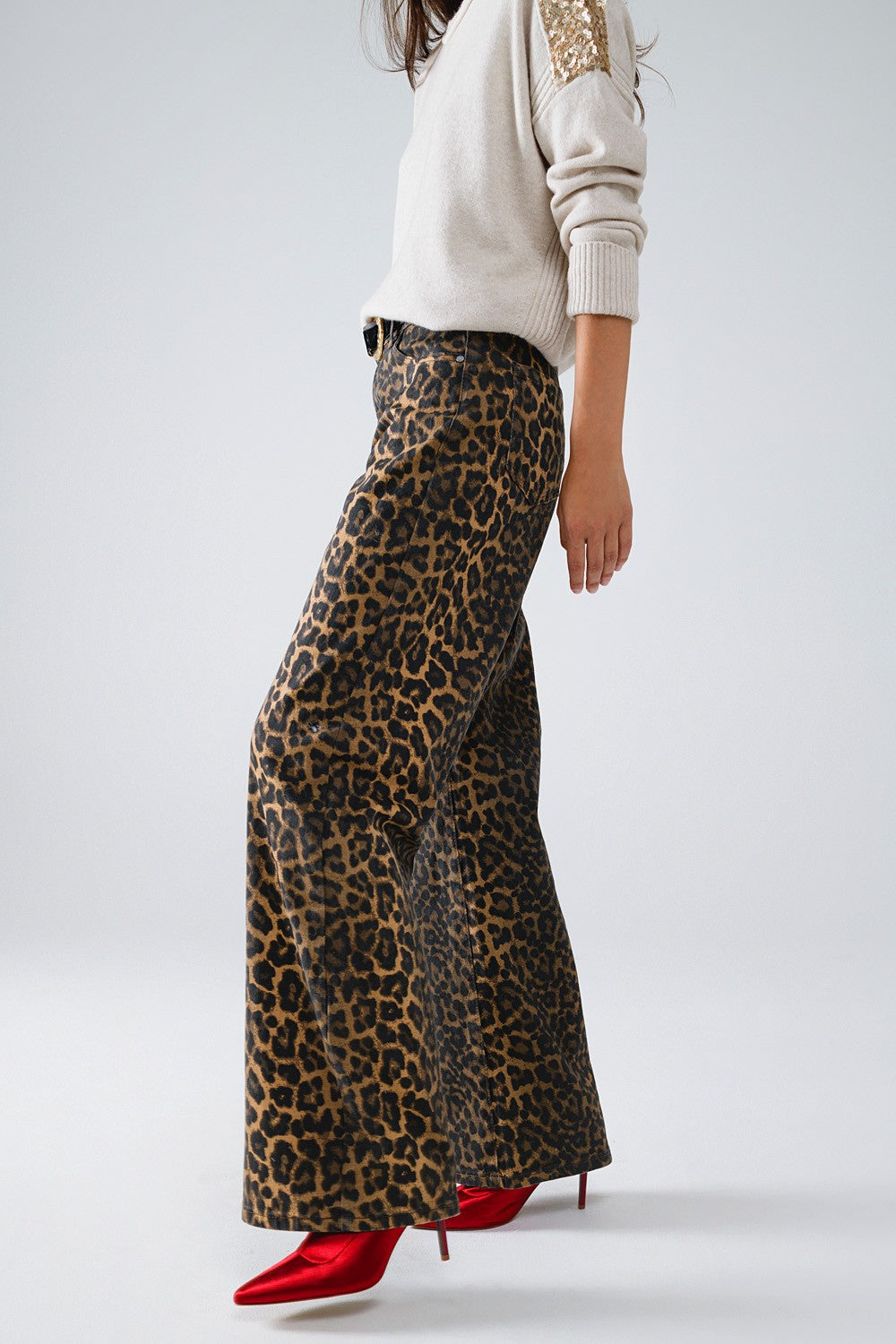 Leopard Print Jeans