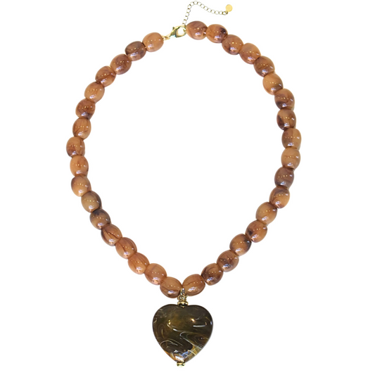 Brown Amour Necklace