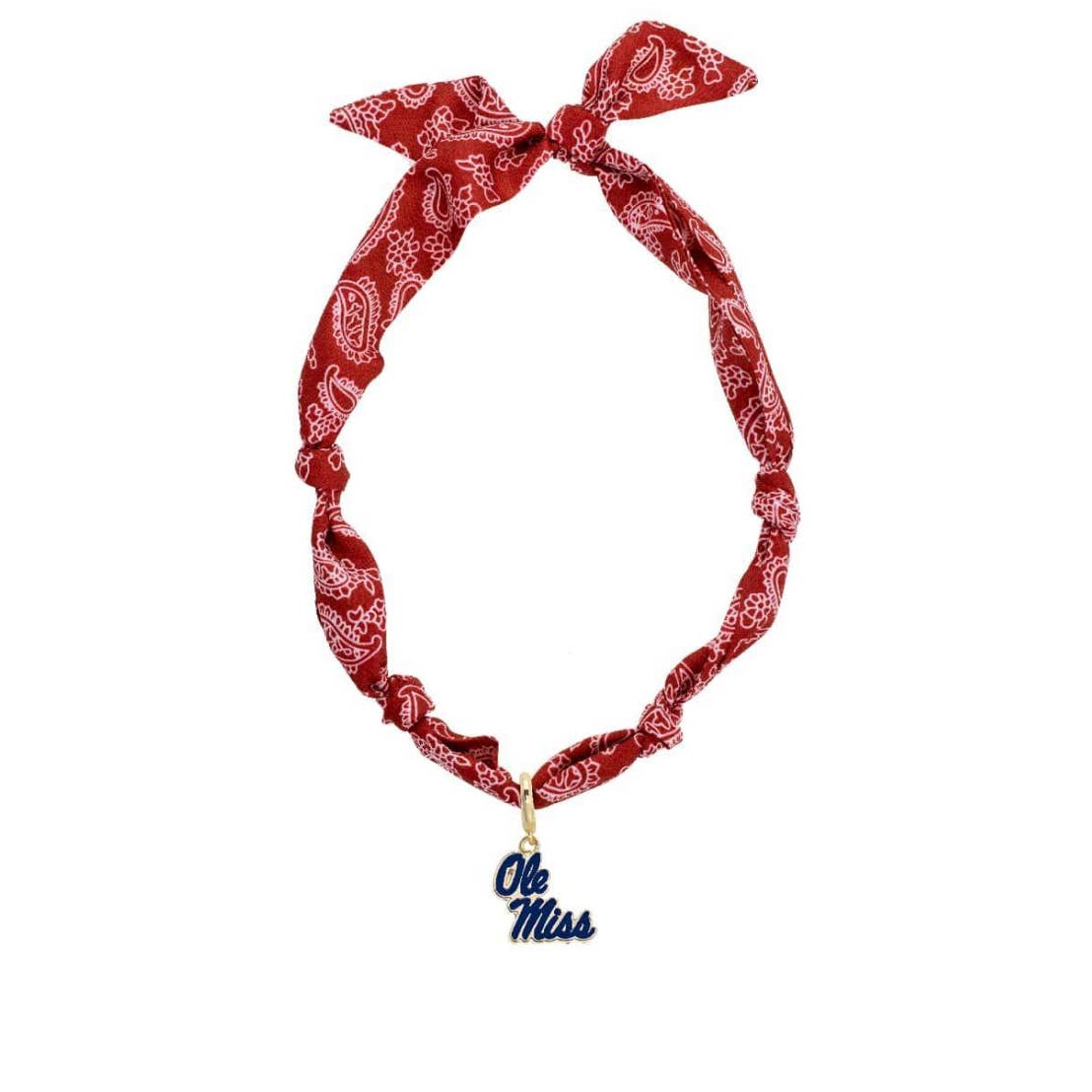 Ole Miss Rebel Bandana Necklace