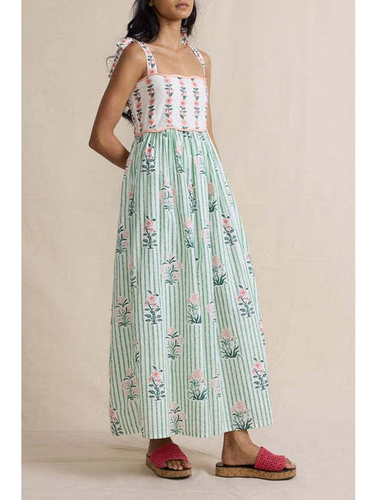 Floral Tie Swing Dress