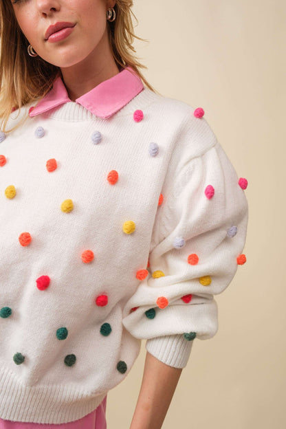 Polk a dot Sweater