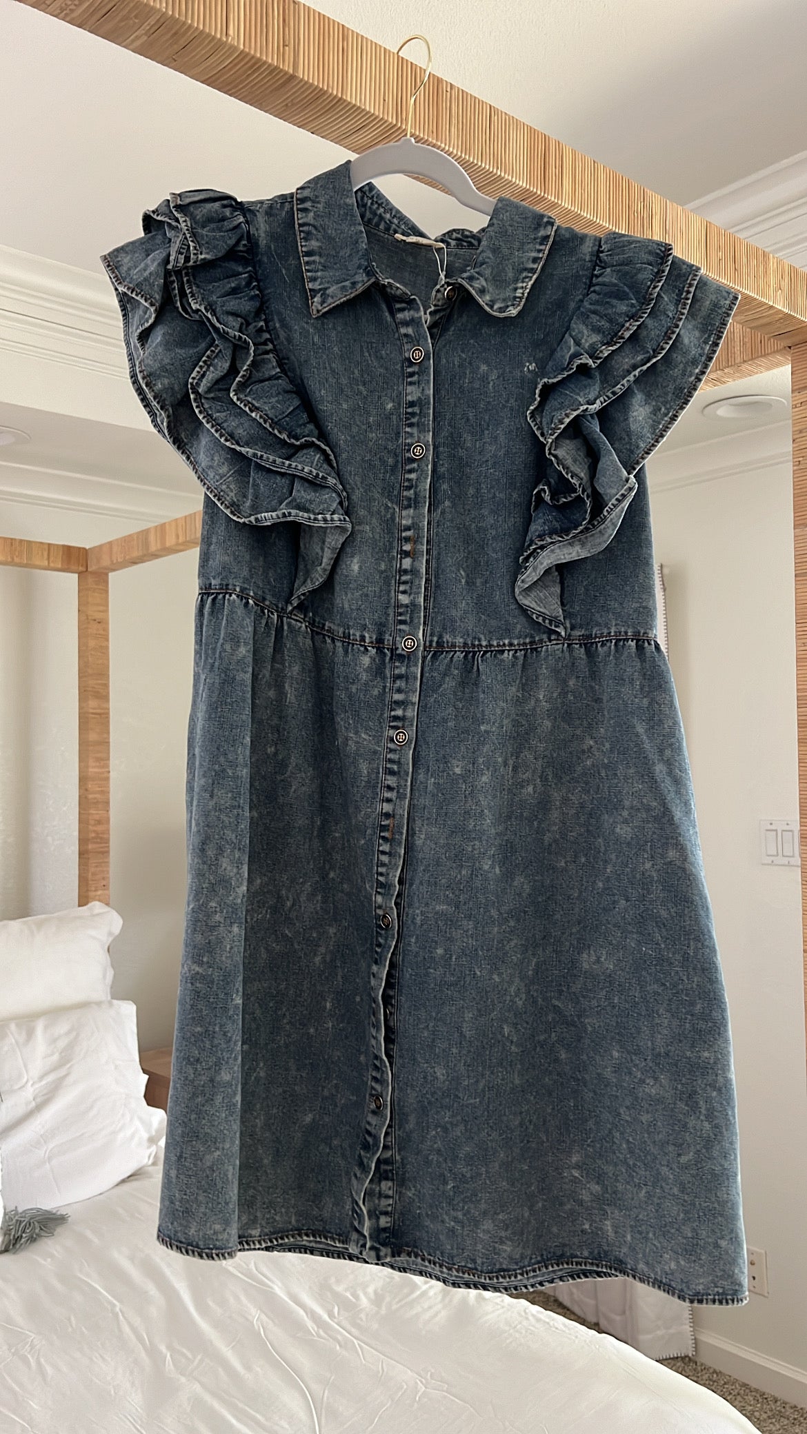 Jodi denim dress with pockets