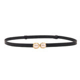 Black Pearl Buckle Belt