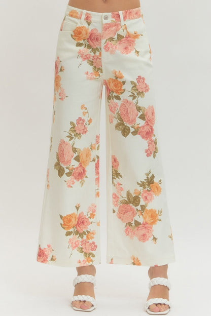 Floral Wide Leg Pant