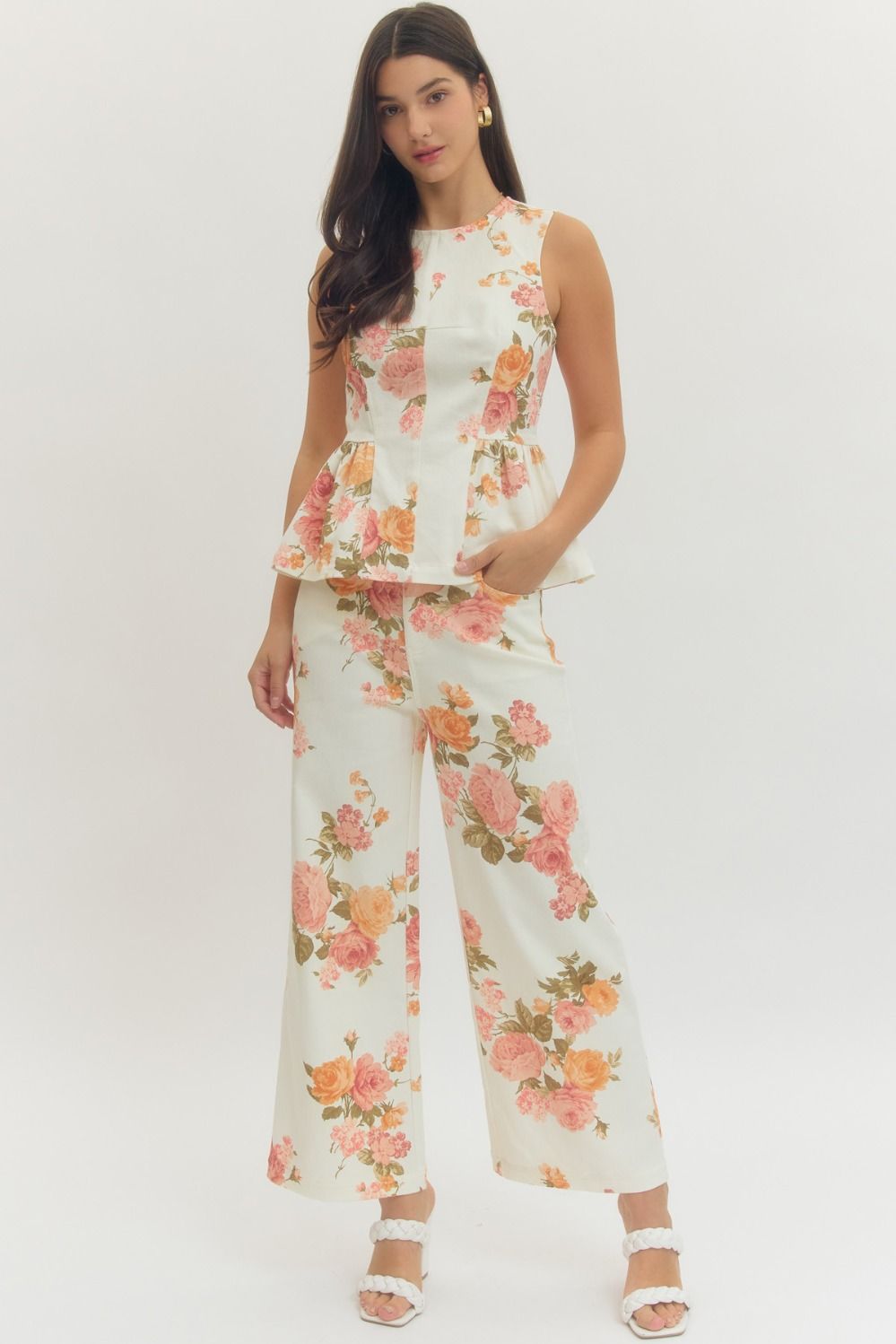 Floral Wide Leg Pant