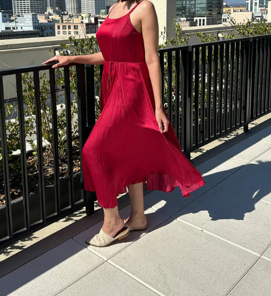 Midi Red Dress