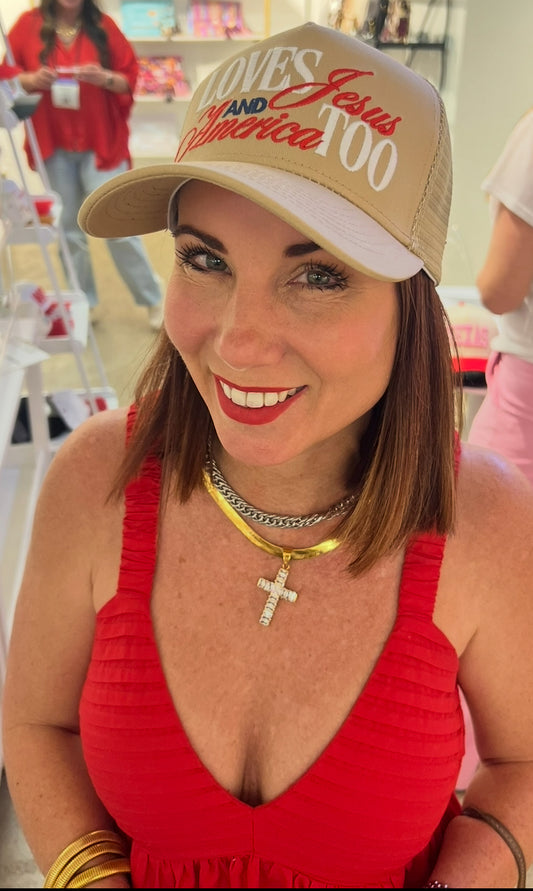 Loves Jesus Trucker Hat