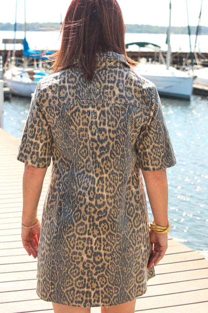 animal print dress