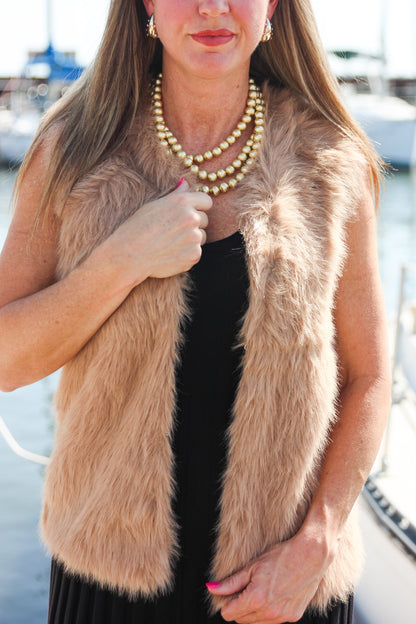 oliv Ronnie faux fur vest