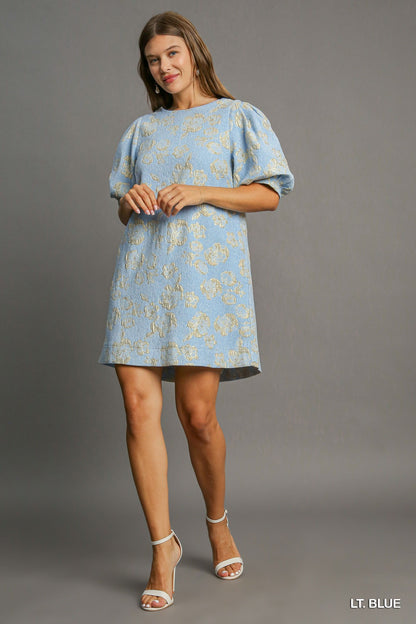 Floral Jacquard Dress