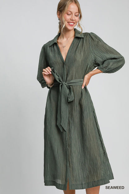 Lulu Olive Dress