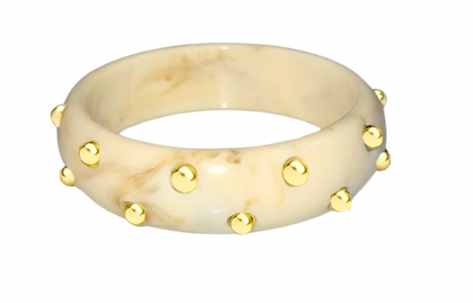 Ivory Studded Bangle