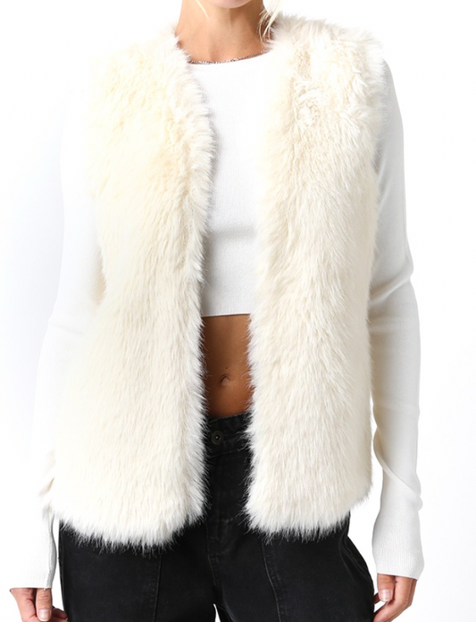 Ivory Fur Vest