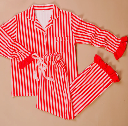 Candy Cane Striped PJ's Pants