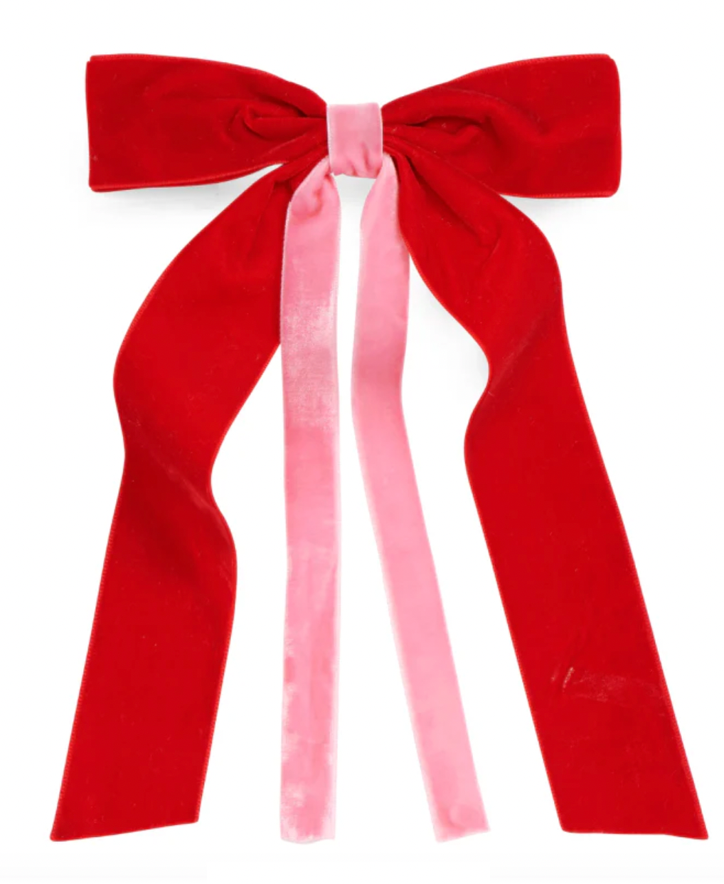 Red Velvet Bow Clip