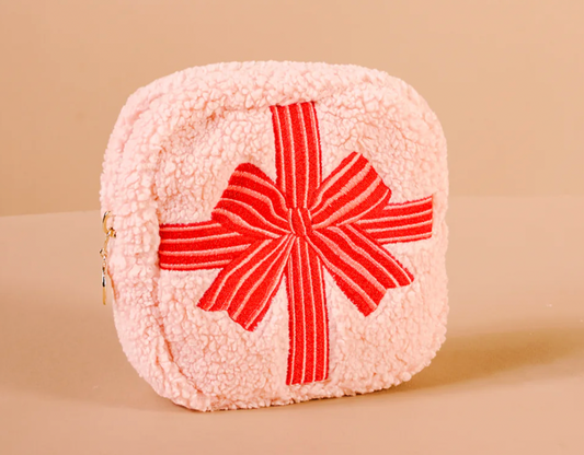 Pink Square Holiday Pouch