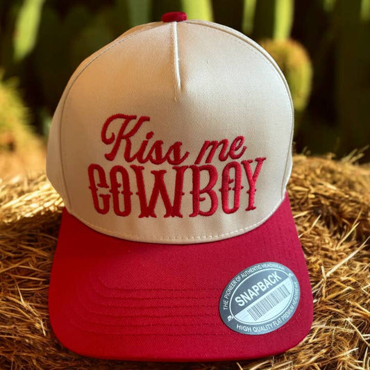 Kiss Me Cowboy Trucker Hat