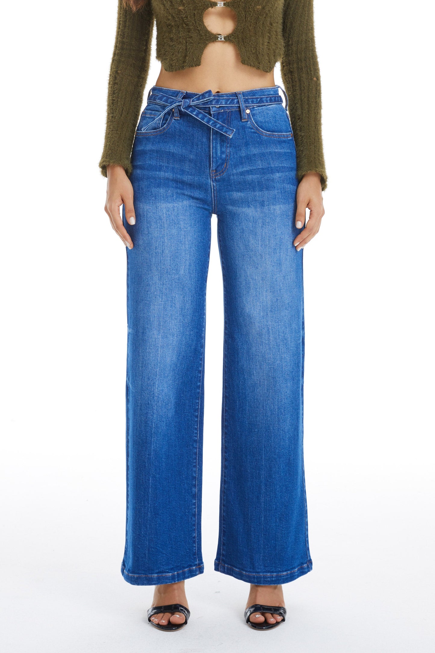 CLOE HIGH RISE WIDE LEG JEANS