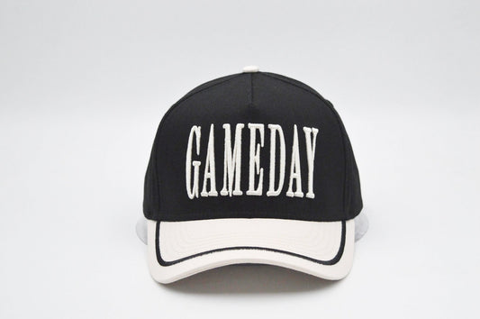 Black and White Gameday Trucker Hat
