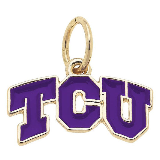 Tcu Enamel Logo Charm