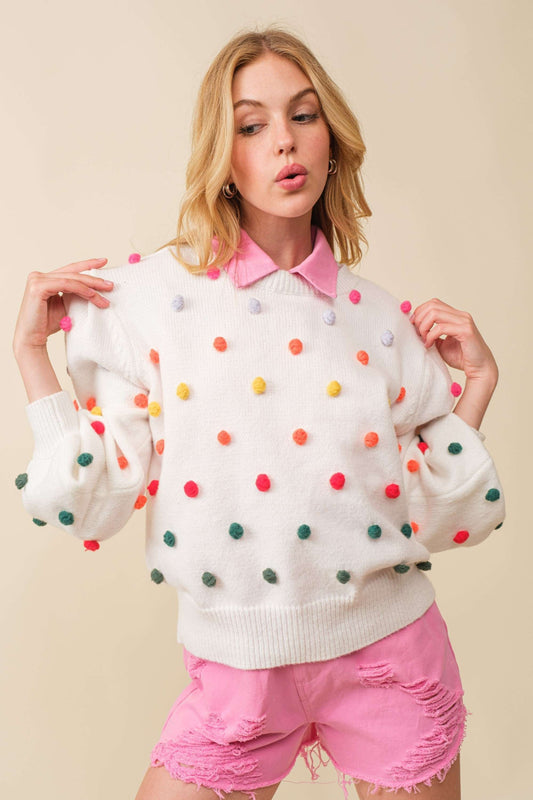 Polk a dot Sweater